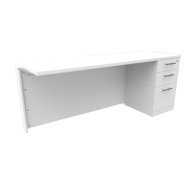 Rt. Ped. w/3 Drawers (R2)