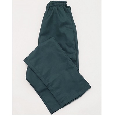 Pocketless Elastic Waist Trousers, Spruce Green
