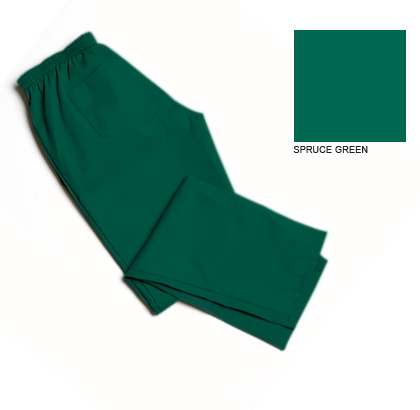 Elastic Waist Trousers, Spruce Green