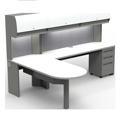 Bravo Workstation 03-CR, Bright White, Starlight Silver, Pewter-Interlude