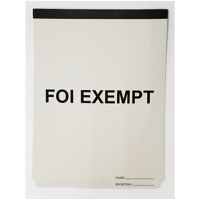 FOI Exempt File Folder