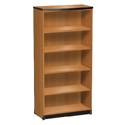 Harmony 5-Shelf Bowtop Bookcase 33W x 19D x 68 1/2H