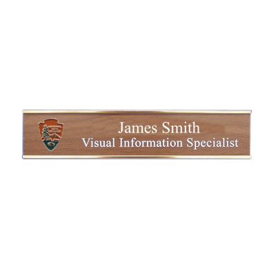 NPS Name Plate w/Wall-mounted Holder