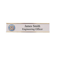 USCG Name Plates w/Wall-mounted Holders