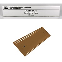 USDA Farm Service Name Plate with Wall-mounted Holders