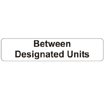 Between Designated Units, 9" x 2" USFS Decal