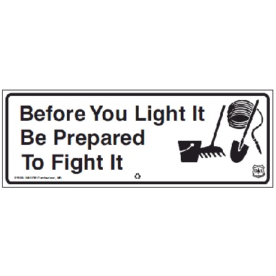 USFS Fire Safety Sign