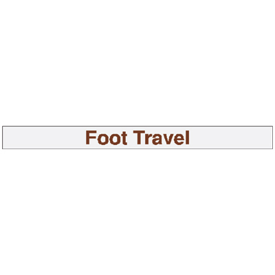 USFS Insert B Foot Travel Decal, 3W x 1/4H, Package of 10