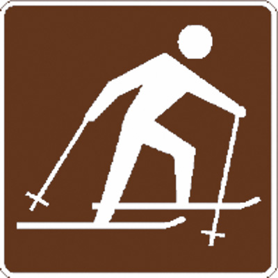 Ski Touring Sign, 12" x 12"