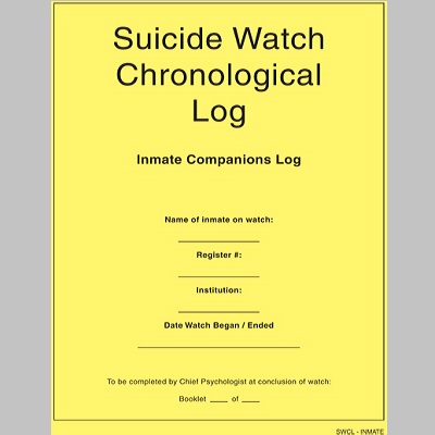 BOP Inmate Suicide Watch Form