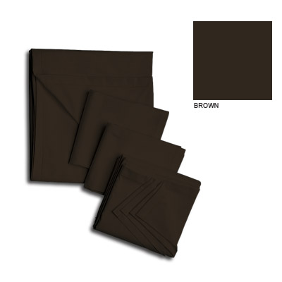 Brown Sheets, 130 Count